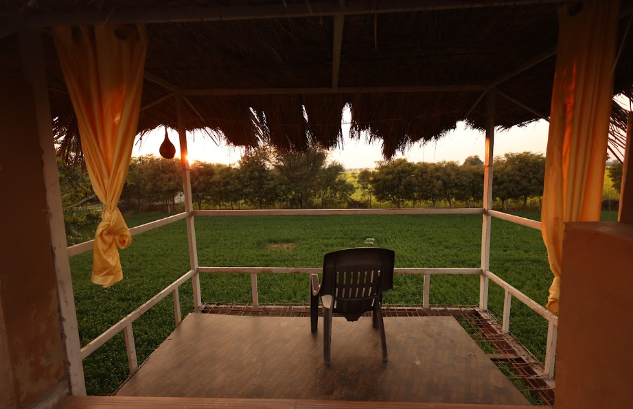 Evening Cultural Experience at Muddgram Homestay NCR Haryana Mahendergarh with diya lighting